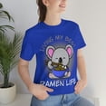 thumbnail image 1 of Cute Living My Best Ramen Life Kawaii Anime Koala Chopsticks Tshirt S-3XL, 1 of 9