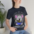 thumbnail image 1 of Cute Living My Best Ramen Life Kawaii Anime Koala Chopsticks Tshirt S-3XL, 1 of 9
