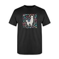 thumbnail image 1 of Cute Llama With Flowers T-Shirt Women -Image by Shutterstock, Female Medium, 1 of 4