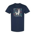 thumbnail image 1 of Cute Llama With Flowers T-Shirt Women -Image by Shutterstock, Female Small, 1 of 4