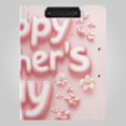 thumbnail image 1 of Cute Logo Flowers Happy Mothers Day Foldable Binder Folder Clipboard with Pen Slot Double Clips A4 Size File Storage, 1 of 8