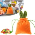thumbnail image 1 of Cute Long Bunny Ear Drawstring Party Favor Bags, Cloth Candy Treat Goodie Bags for Birthday, Easter Egg Storage Bags, Shower & Spring Holiday Gift Storage Decorations 1Pcs, 1 of 9