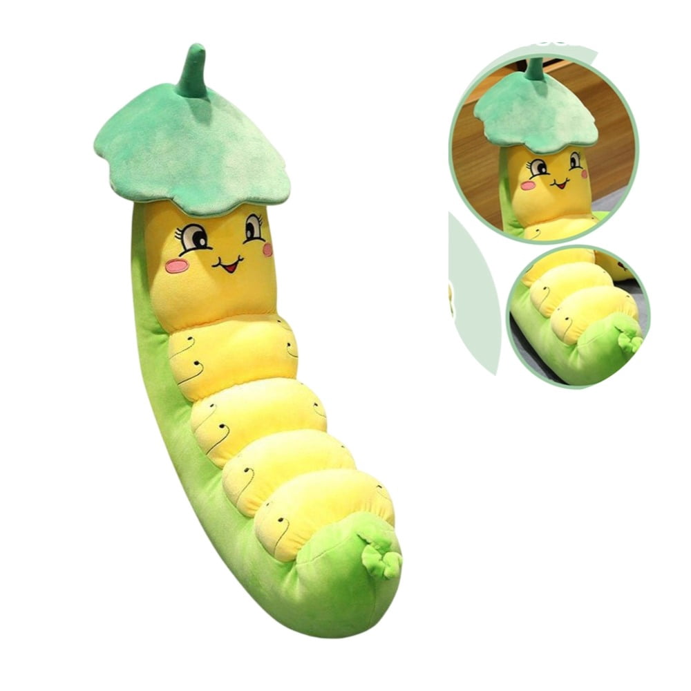 Cute Long Caterpillar Plush Pillow - Giant Soft Stuffed Animal Toy, Fun ...