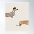 thumbnail image 1 of Cute Long Dog In Paris Poster Wall Art, Modern Wall Decor For Living Room Bedroom, 8x12 UNFRAMED, 1 of 2