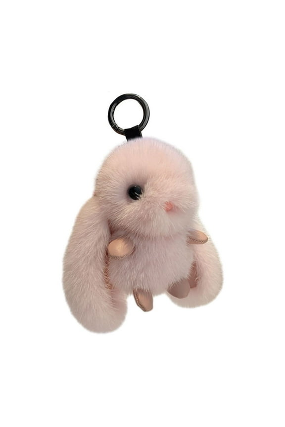 Cute Long Ears Rabbit Bunny keychain Plush Rabbit Fluffy Rabbit Key Ring Bag Charm Purse Pendant, Bring Smiles to the Recipient