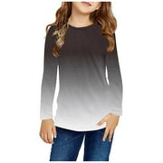 MCEREAM Cute Long Sleeve Crop Tops for Girls 10-12 Sweatshirts Size 10 Teenage Blouses Shirts 10-12 Dogs Tunic Tops Graphic Tees 10-12 Cyber and Monday Deals