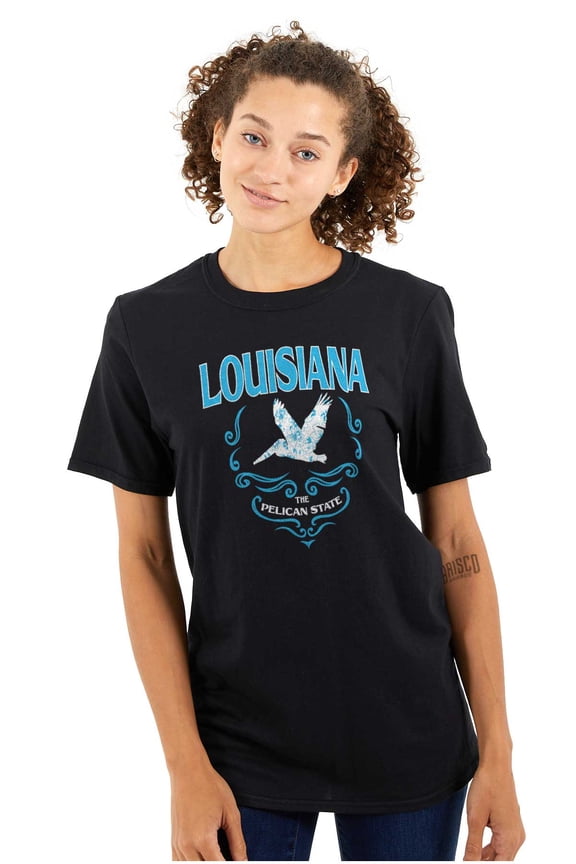 Cute Louisiana Pelican State Pride Women's Plus Size Graphic Tee Brisco Brands 3X
