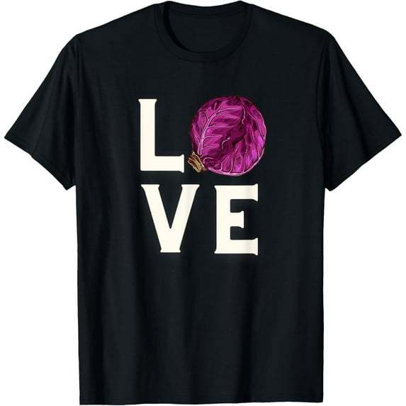 Cute Love Cabbage For Cabbage Lovers Gift T-Shirt
