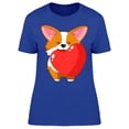 thumbnail image 1 of Cute Love Corgi Icon T-Shirt Women -Image by Shutterstock, Female Small, 1 of 2