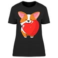 thumbnail image 1 of Cute Love Corgi Icon T-Shirt Women -Image by Shutterstock, Female Small, 1 of 2