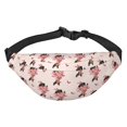 Cute Love Dachshund Dog Puppy Crossbody Bags for Women Men, Large