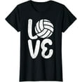 thumbnail image 1 of Cute Love Design Volleyball Shirt For Volleyball Lovers T-Shirtmen and women can wear, black, white, gifts.S,M,L,XL,2XL,3XL,485XL, 1 of 4