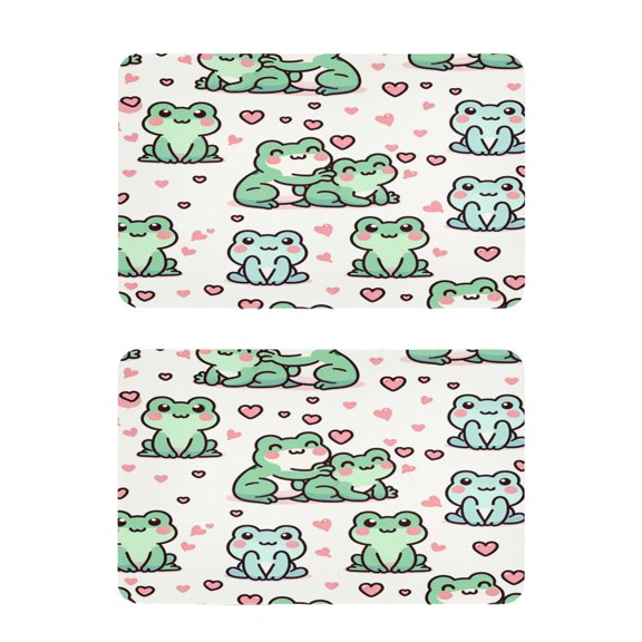 Cute Love Frogs Strong Fridge Magnets Refrigerator Magnets Sticker Decor for Whiteboards Locker 4"x2.5" 2 Pack