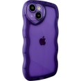 thumbnail image 1 of Cute Love Heart Camera Curly Wave Shape Lens Protection Clear Soft Compatible with iPhone Case (Purple,iPhone 12 Pro Max), 1 of 6