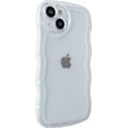 thumbnail image 1 of Cute Love Heart Camera Curly Wave Shape Lens Protection Clear Soft Compatible with iPhone Case (White,iPhone 14 Pro), 1 of 6