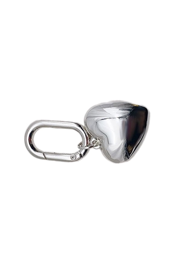Cute Love Heart Keyring Couple Keychain Handcrafted Keychain Unique Alloy Charm for Key and Earphone Cases