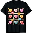 thumbnail image 1 of Cute Love Heart Valentine's Graphic Black T-Shirt for Men and Women, 1 of 2