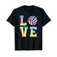 thumbnail image 1 of Cute Love Volleyball Tie Dye Volleyball Gift Teen Girls Kid T-Shirt, 1 of 5