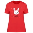 thumbnail image 1 of Cute Lovely Bunny Doodle T-Shirt Women -Image by Shutterstock, Female x-Large, 1 of 2