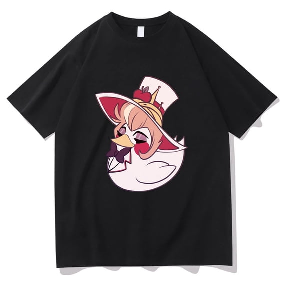 Cute Lucifer Morningstar T Shirts Fashion Men Harajuku Graphic Tshirt Unisex Cartoon High Quality Casual Tee Shirt