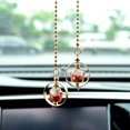 thumbnail image 1 of Cute Lucky Cat Ceramic Car Rearview Mirror Hanging Ornament Car Interior Decor, 1 of 15