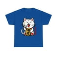 thumbnail image 1 of Cute Lucky Cat Maneki-Neko Japanese Good Luck Feng Shui T-Shirt, 1 of 1