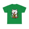 thumbnail image 1 of Cute Lucky Cat Maneki-Neko Japanese Good Luck Feng Shui T-Shirt, 1 of 1