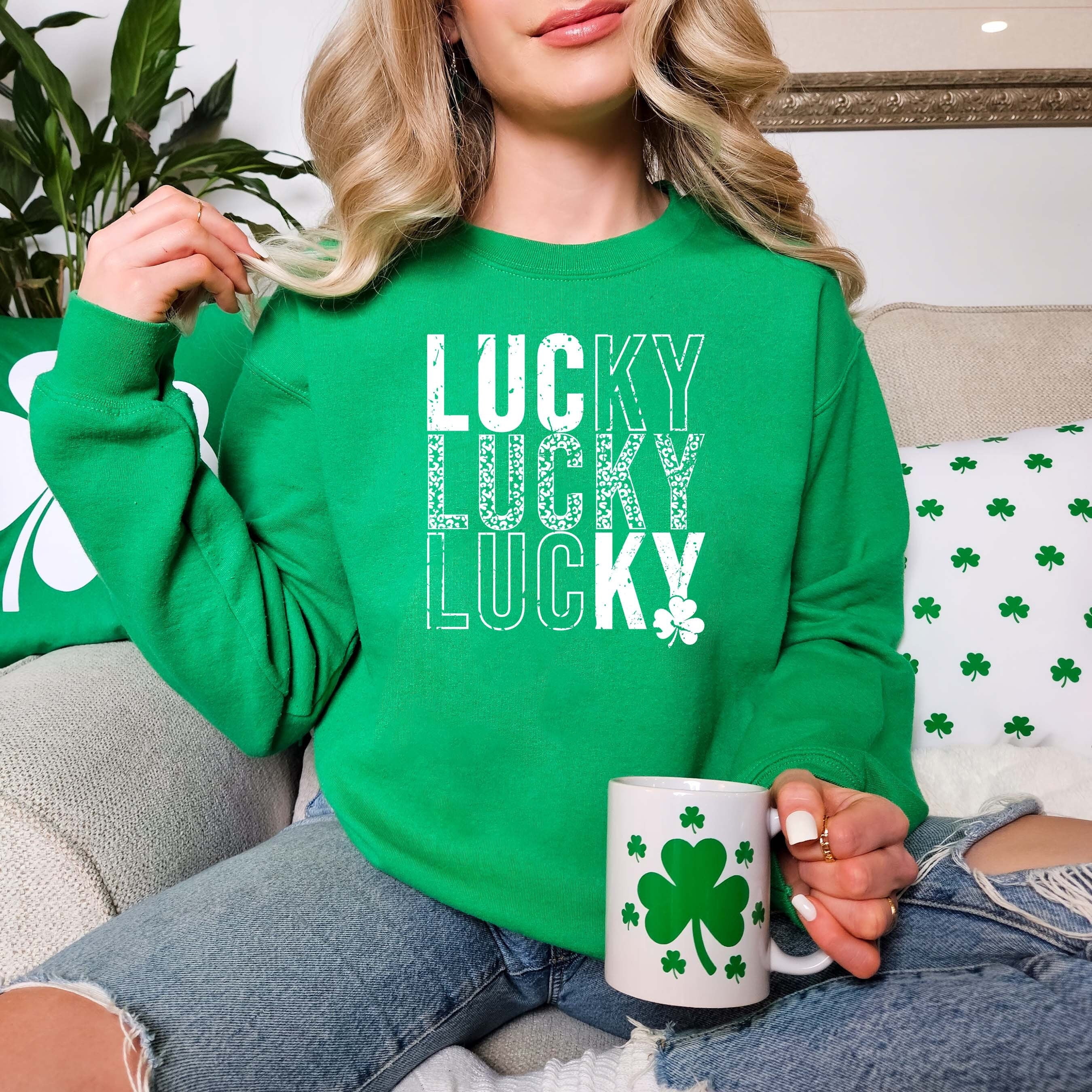 Cute Lucky TShirt, Funny St Patrick