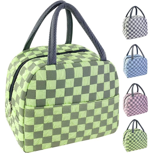 Cute Lunch Bag for Women Men, Aesthetic Lunch Bag Reusable Insulated