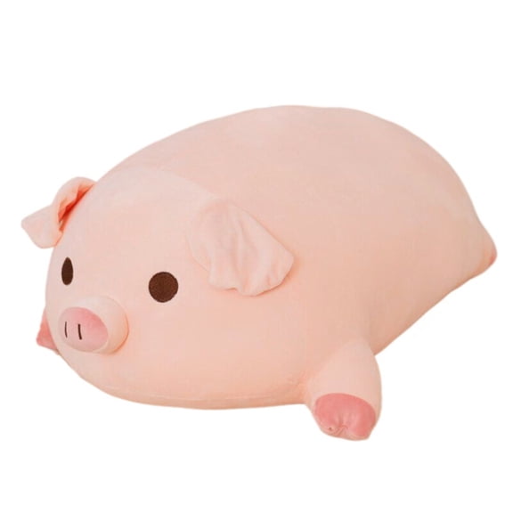 Cute Lying Pig Plush Toy, Ultra Soft Stuffed Pig Doll, Cozy Hug Pillow for Bed & Sofa, Sweet Gift for Her, Birthday & Holiday Gift