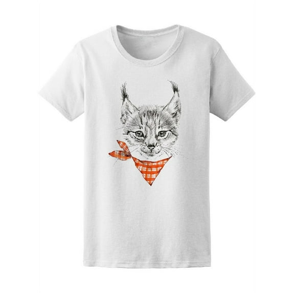 Cute Lynx T-Shirt Women -Image by Shutterstock, Female Medium