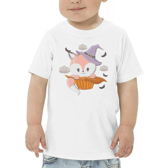 Cute Magic Fox In Basket T-Shirt Toddler -Image by Shutterstock, 2 Toddler