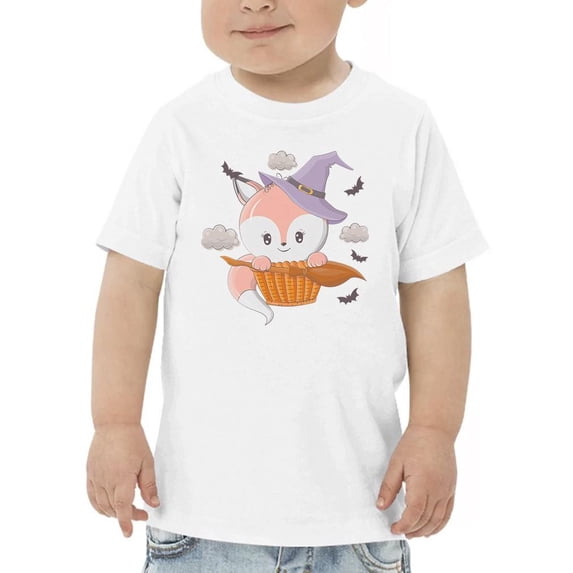 Cute Magic Fox In Basket T-Shirt Toddler -Image by Shutterstock, 3 Toddler