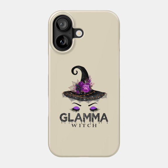 Cute Magic Glamma Witch Happy Halloween Gift Tough Case for iPhone 11-17 Pro Max