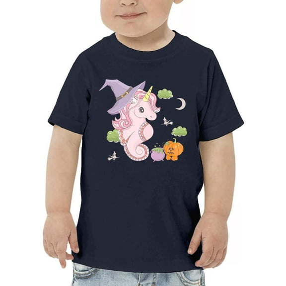 Cute Magic Seahorse W Cauldron T-Shirt Toddler -Image by Shutterstock,  4 Toddler