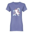 thumbnail image 1 of Cute Magic Unicorn Design Shaped T-Shirt Women -Image by Shutterstock, Female Small, 1 of 2