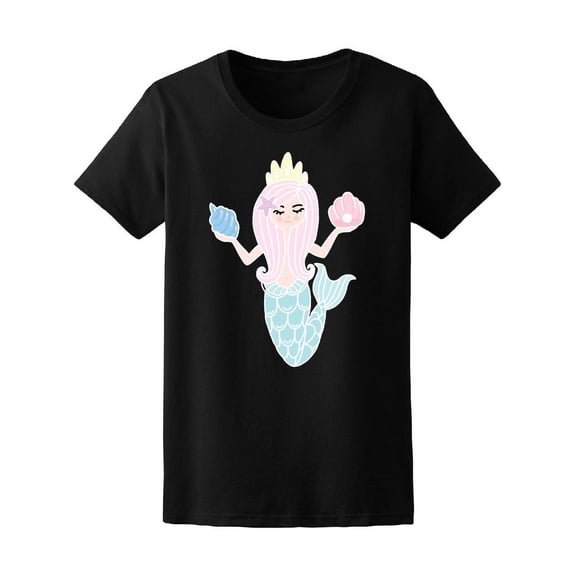 Cute Magical Pink Mermaid Tee Women's -Image by Shutterstock