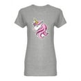 thumbnail image 1 of Cute Magical Unicorn Design Shaped T-Shirt Women -Image by Shutterstock, Female Small, 1 of 2