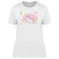 thumbnail image 1 of Cute Magical Unicorn Doodle T-Shirt Women -Image by Shutterstock, Female Small, 1 of 2