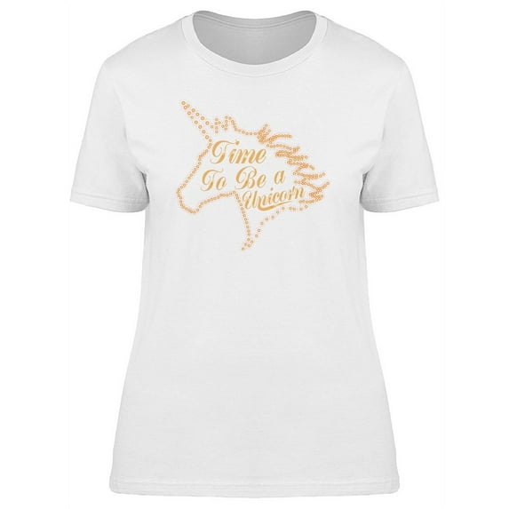 Cute Magical Unicorn T-Shirt Women -Image by Shutterstock, Female Large