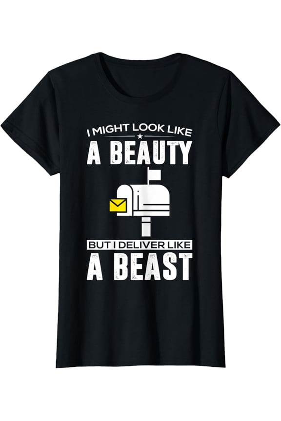 Cute Mail Lady Mail Carrier Postal Worker Uniform Costume T-Shirt