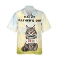 thumbnail image 1 of Cute Maine Coon Loves Dad Happy Father's Day Hawaiian Shirt Breathable Summer Unisex Merch Cat Lover Kitten Owner Gifts - 12008, 1 of 6