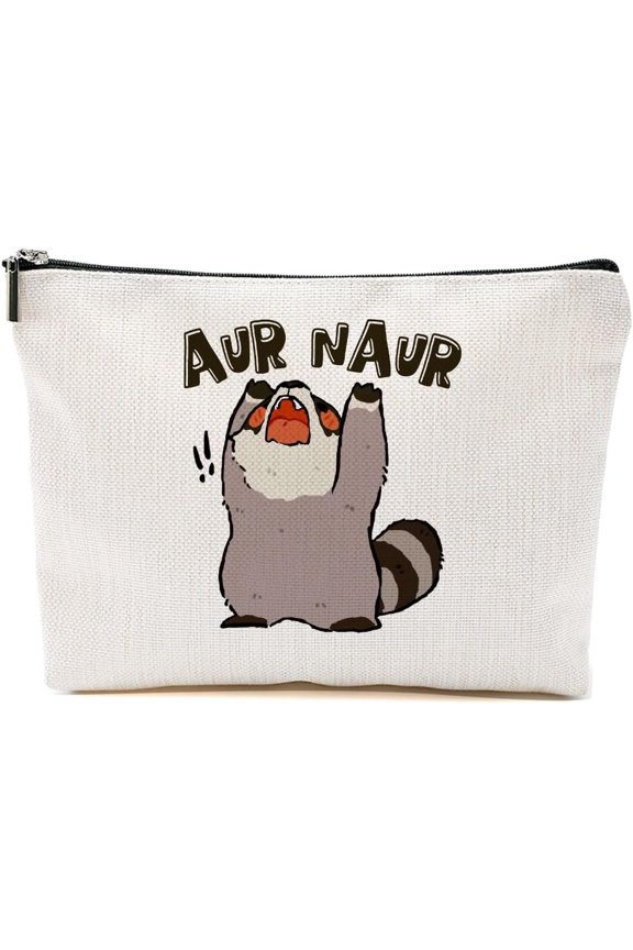 Cute  Makeup Bag Funny  Meme  Bag  Gifts for Women  Sisters Auntie Zipper Pouchs Toiletry Bags for Camping Picnic Thanksgiving Christmas Friendship Gifts