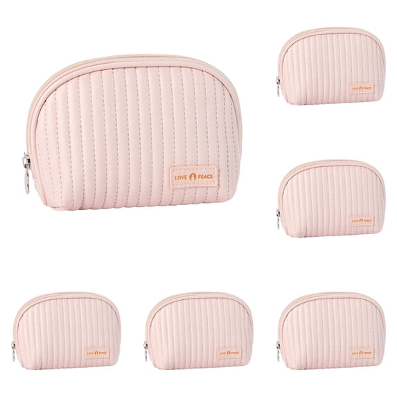 Cute Makeup Bag Mini Cosmetic Pouch For Women Small Quilted Beauty Bag Handy Zipper Pouch