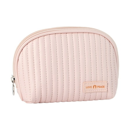 Cute Makeup Bag Mini Cosmetic Pouch Handy Zipper Pouch for Women Small Quilted Beauty Organizer Bag