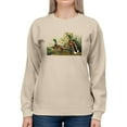 thumbnail image 1 of Cute Mallard Ducks Sweatshirt Women -John James Audubon Designs, Female Small, 1 of 4