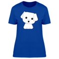 thumbnail image 1 of Cute Maltese Puppy Flat Style T-Shirt Women -Image by Shutterstock, Female Medium, 1 of 2