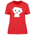 thumbnail image 1 of Cute Maltese Puppy Flat Style T-Shirt Women -Image by Shutterstock, Female Small, 1 of 2