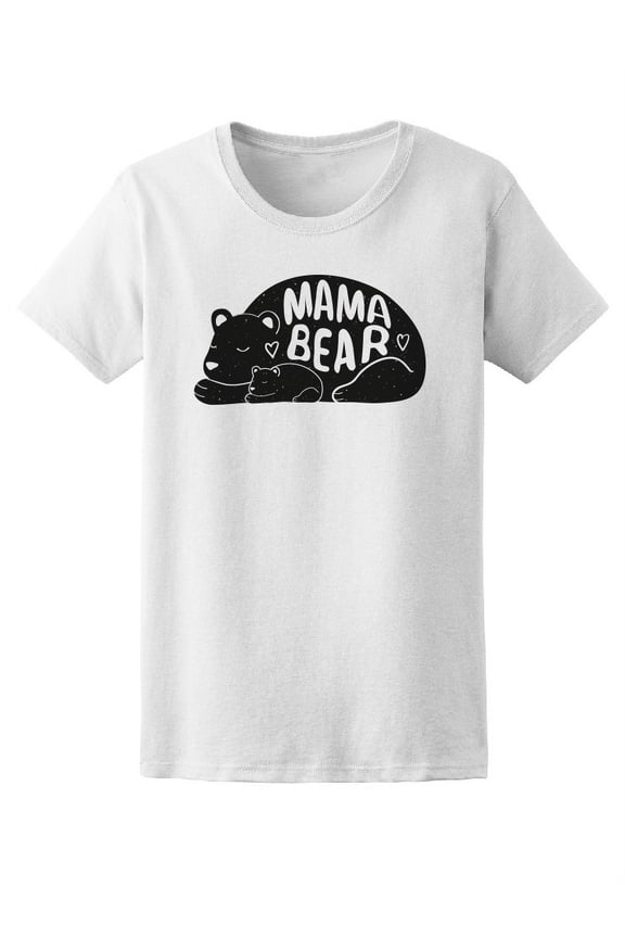 Cute Mama Bear T-Shirt Women -Image by Shutterstock, Female Medium