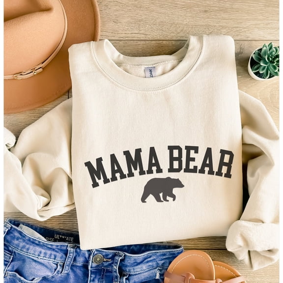 Cute Mama T-Shirt, Mothers Day Gift, Mama Bear, Gift For Mother, Mama Crewneck, New Mom Sh